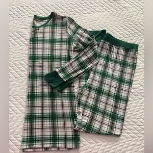 Little Sleepies Noel Plaid 2pc Pajama Set Size 16 Bamboo Viscose